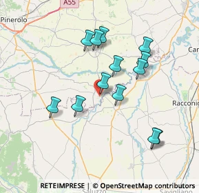 Mappa Via IV Novembre, 10068 Villafranca Piemonte TO, Italia (6.83154)