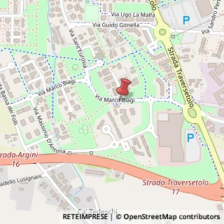 Mappa Via Marco Biagi, 24, 43123 Parma, Parma (Emilia Romagna)