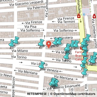 Mappa Via Milano, 92023 Campobello di Licata AG, Italia (0.08846)