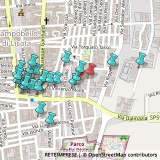 Mappa Via Pablo Neruda, 92023 Campobello di Licata AG, Italia (0.15)