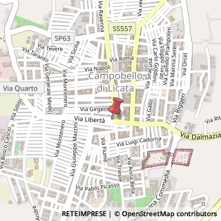 Mappa Via Libertà, 4, 92023 Campobello di Licata AG, Italia, 92023 Campobello di Licata, Agrigento (Sicilia)