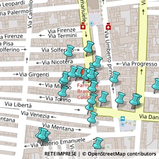 Mappa Via Vittorio Emanuele, 92023 Campobello di Licata AG, Italia (0.05185)
