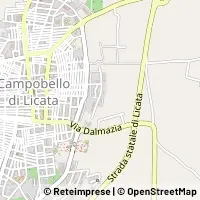 Map Campobello di Licata