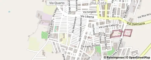 Mappa Campobello di Licata