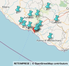 Mappa Via Giorgio de Chirico, 92100 Agrigento AG, Italia (13.61923)