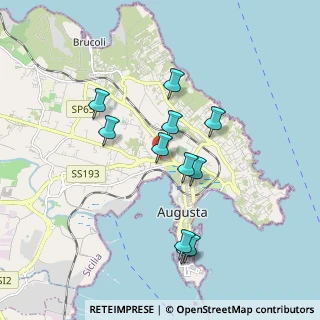 Mappa Contrada Cozzo Filonero, 96011 Augusta SR, Italia (1.84727)