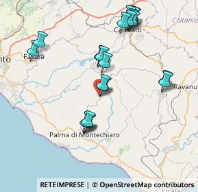 Mappa Via Padre Cusmano, 92020 Camastra AG, Italia (9.065)