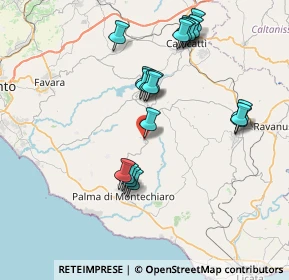 Mappa Via Padre Cusmano, 92020 Camastra AG, Italia (8.502)