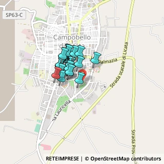 Mappa Via Caduti in Tempo di Pace, 92023 Campobello di Licata AG, Italia (0.332)
