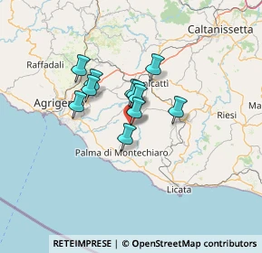 Mappa Via Luigi Cadorna, 92020 Camastra AG, Italia (9.66909)