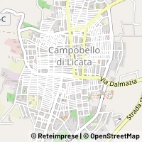Map Campobello di Licata