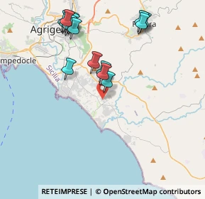 Mappa Via Luigi Sacco, 92100 Agrigento AG, Italia (4.955)