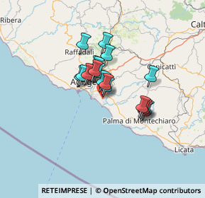 Mappa Via Luigi Sacco, 92100 Agrigento AG, Italia (9.83111)