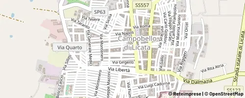 Mappa Campobello di Licata