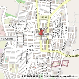 Mappa Via Vittorio Emanuele III, 92023 Campobello di Licata AG, Italia, 92023 Campobello di Licata, Agrigento (Sicilia)