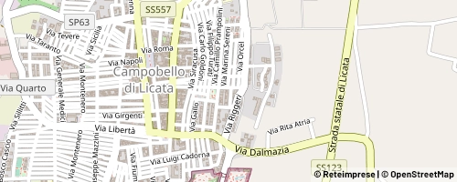Mappa Campobello di Licata