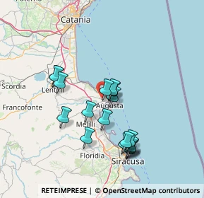 Mappa Contrada Vignali, 96011 Augusta SR, Italia (14.94167)