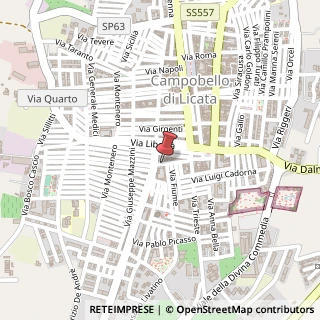 Mappa Via Vittorio Emanuele, 161, 92023 Campobello di Licata, Agrigento (Sicilia)