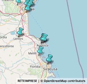 Mappa Via Ludovico Ariosto, 96011 Augusta SR, Italia (21.48684)