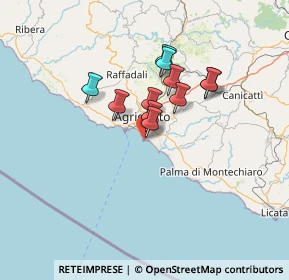 Mappa Porto di San Leone - Molo di Levante, 92100 Agrigento AG, Italia (11.02909)