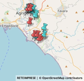 Mappa Via Cavaleri Magazzeni, 92100 Agrigento AG, Italia (4.5645)