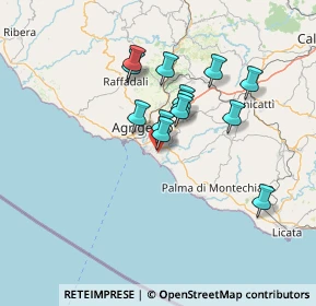 Mappa Via Cavaleri Magazzeni, 92100 Agrigento AG, Italia (12.61308)