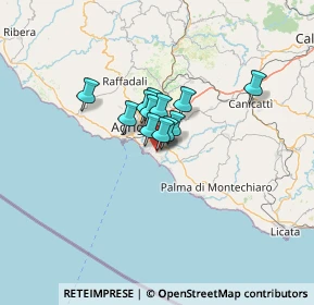 Mappa Via Cavaleri Magazzeni, 92100 Agrigento AG, Italia (7.635)