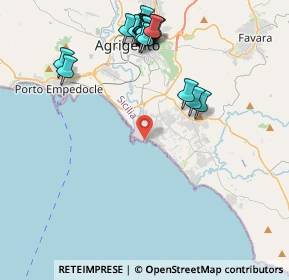 Mappa Eliporto di, 92100 Villaggio Mosè AG, Italia (5.3405)