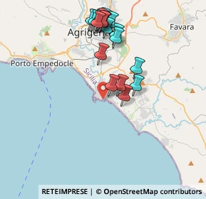 Mappa Eliporto di, 92100 Villaggio Mosè AG, Italia (4.491)