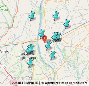 Mappa Via Codroipo, 33033 Codroipo UD, Italia (6.09231)