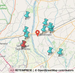 Mappa Via Codroipo, 33033 Codroipo UD, Italia (6.67727)