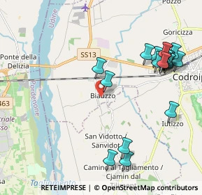 Mappa Via Codroipo, 33033 Codroipo UD, Italia (2.3575)