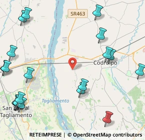 Mappa Via Codroipo, 33033 Codroipo UD, Italia (6.0945)