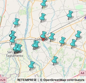 Mappa Via Sebastiano Bombelli, 33033 Codroipo UD, Italia (9.0635)