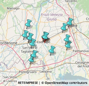 Mappa Via Sebastiano Bombelli, 33033 Codroipo UD, Italia (11.43133)