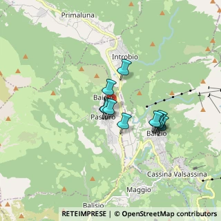 Mappa Via per Introbio, 23818 Pasturo LC, Italia (1.24)