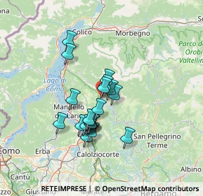 Mappa Via per Introbio, 23818 Pasturo LC, Italia (10.4245)