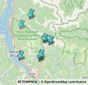 Mappa Via per Introbio, 23818 Pasturo LC, Italia (6.28)