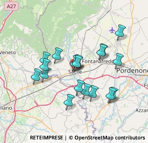 Mappa Via F. Pelizza, 33077 Sacile PN, Italia (6.21611)