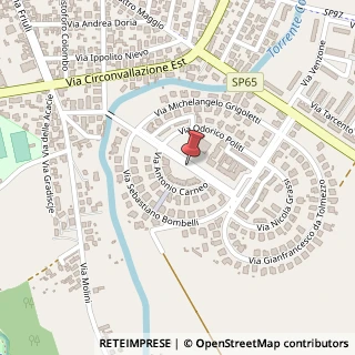 Mappa Via Giovanni Antonio da Pordenone, 23, 33033 Codroipo, Udine (Friuli-Venezia Giulia)