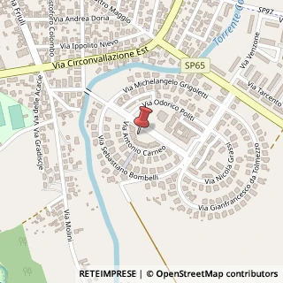 Mappa Via Giovanni A. da Pordenone, 35, 33033 Codroipo, Udine (Friuli-Venezia Giulia)