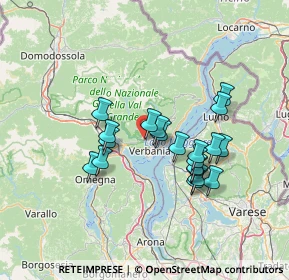 Mappa Via Vidic, 28923 Pallanza VB, Italia (11.761)