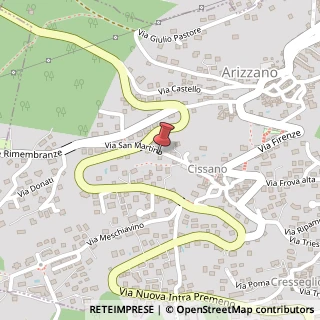 Mappa Via S. Martino, 41, 28811 Arizzano, Verbano-Cusio-Ossola (Piemonte)