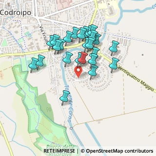 Mappa Via Bombelli, 33033 Codroipo UD, Italia (0.412)