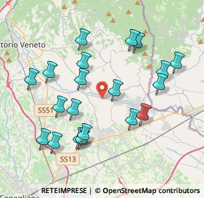 Mappa Via delle Isole, 31016 Cordignano TV, Italia (3.9465)