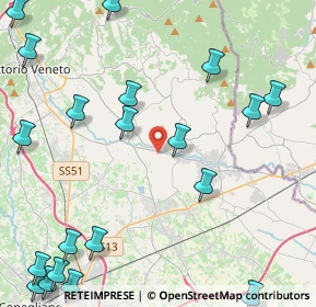 Mappa Via delle Isole, 31016 Cordignano TV, Italia (6.206)