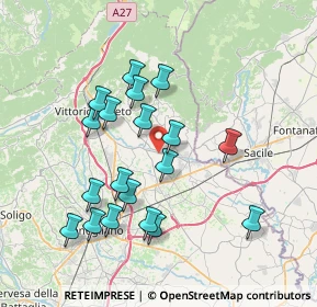 Mappa Via delle Isole, 31016 Cordignano TV, Italia (7.07474)