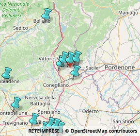 Mappa Via delle Isole, 31016 Cordignano TV, Italia (19.68692)