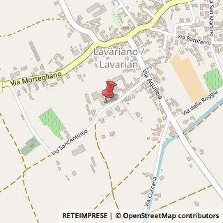 Mappa Via Sant'Antonio, 24, 33050 Mortegliano, Udine (Friuli-Venezia Giulia)