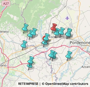 Mappa Via Mercato, 33077 Sacile PN, Italia (6.2125)